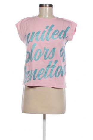 Γυναικείο t-shirt United Colors Of Benetton, Μέγεθος XXL, Χρώμα Ρόζ , Τιμή 11,14 €