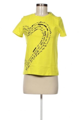 Дамска тениска United Colors Of Benetton, Размер XS, Цвят Жълт, Цена 36,00 лв.