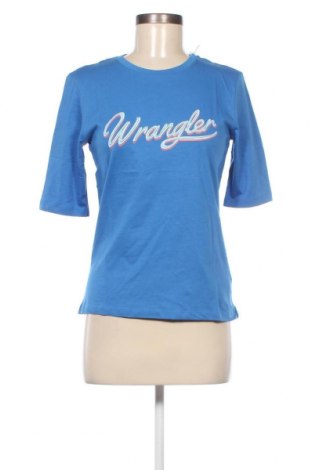 Γυναικείο t-shirt Wrangler, Μέγεθος M, Χρώμα Μπλέ, Τιμή 19,18 €