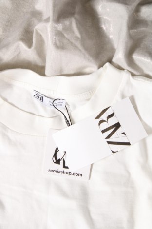 Дамска тениска Zara, Размер L, Цвят Бял, Цена 26,32 лв.