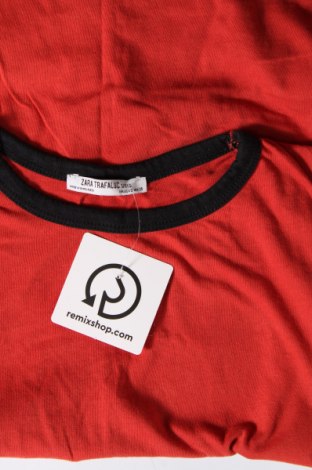 Дамска тениска Zara Trafaluc, Размер S, Цвят Червен, Цена 28,50 лв.