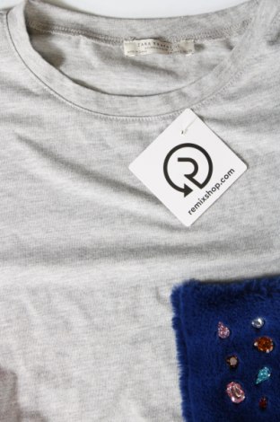 Γυναικείο t-shirt Zara Trafaluc, Μέγεθος S, Χρώμα Γκρί, Τιμή 6,02 €