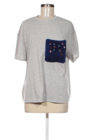 Дамска тениска Zara Trafaluc, Размер S, Цвят Сив, Цена 11,76 лв.