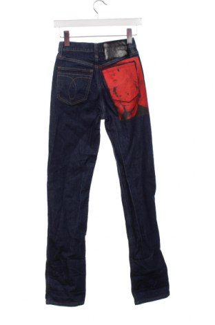 Дамски дънки Calvin Klein X Andy Warhol, Размер XS, Цвят Син, Цена 45,00 лв.
