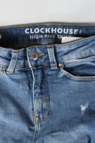 Blugi de femei Clockhouse, Mărime XS, Culoare Albastru, Preț 35,29 Lei