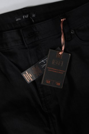 Dámske džínsy  F&F, Veľkosť XL, Farba Čierna, Cena  5,22 €