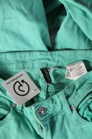 Дамски дънки H&M Divided, Размер M, Цвят Зелен, Цена 10,15 лв.