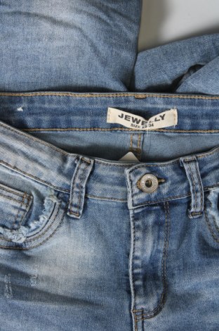 Dámske džínsy  Jewelly, Veľkosť XS, Farba Modrá, Cena  3,49 €