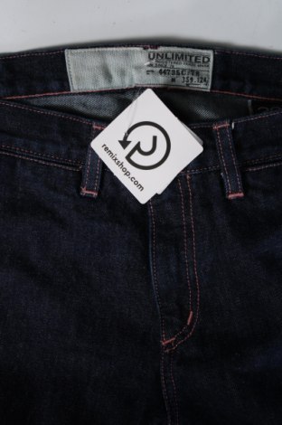 Damskie jeansy Unlimited, Rozmiar L, Kolor Niebieski, Cena 52,87 zł