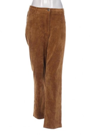 Pantaloni de velvet de femei, Mărime XL, Culoare Maro, Preț 29,57 Lei