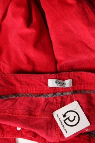 Pantaloni de velvet de femei, Mărime L, Culoare Roșu, Preț 44,39 Lei