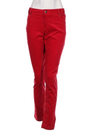 Pantaloni de velvet de femei, Mărime L, Culoare Roșu, Preț 73,98 Lei