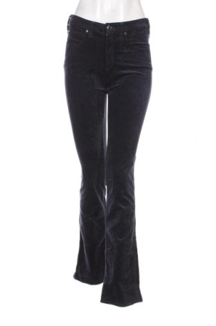 Pantaloni de velvet de femei Armani Jeans, Mărime S, Culoare Albastru, Preț 206,58 Lei