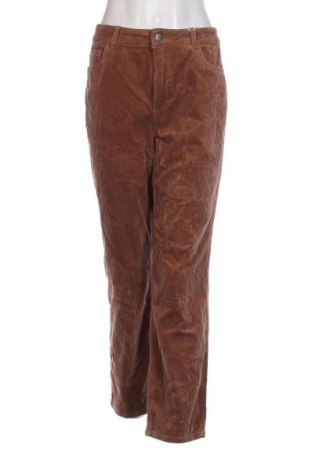 Pantaloni de velvet de femei C&A, Mărime L, Culoare Maro, Preț 22,70 Lei