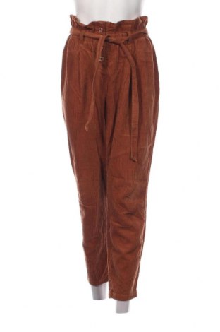 Pantaloni de velvet de femei Colloseum, Mărime L, Culoare Maro, Preț 29,57 Lei