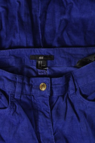 Női kordbársony nadrág H&M, Méret XXS, Szín Kék, Ár 1 104 Ft