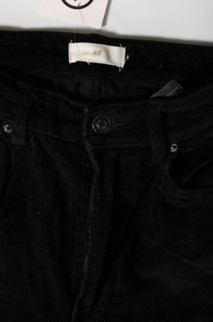 Pantaloni de velvet de femei H&M, Mărime M, Culoare Negru, Preț 9,54 Lei