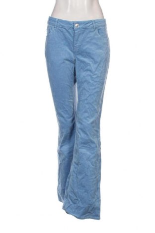 Γυναικείο κοτλέ παντελόνι H&M Divided, Μέγεθος L, Χρώμα Μπλέ, Τιμή 17,94 €