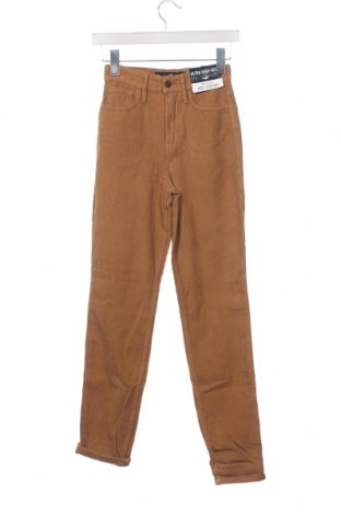 Γυναικείο κοτλέ παντελόνι Hollister, Μέγεθος XXS, Χρώμα  Μπέζ, Τιμή 4,79 €