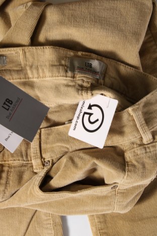Pantaloni de velvet de femei Ltb, Mărime S, Culoare Bej, Preț 30,59 Lei