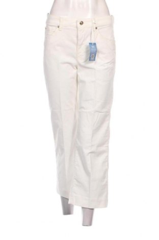Pantaloni de velvet de femei Mac, Mărime S, Culoare Ecru, Preț 76,97 Lei
