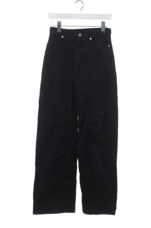 Pantaloni de velvet de femei Monki, Mărime XS, Culoare Albastru, Preț 37,01 Lei