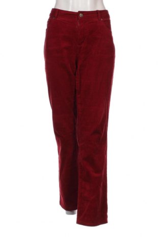 Pantaloni de velvet de femei Montego, Mărime XL, Culoare Roșu, Preț 32,43 Lei