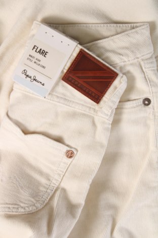 Γυναικείο κοτλέ παντελόνι Pepe Jeans, Μέγεθος XXS, Χρώμα Εκρού, Τιμή 28,14 €