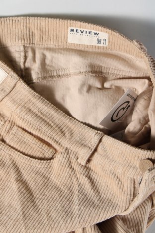 Γυναικείο κοτλέ παντελόνι Review, Μέγεθος S, Χρώμα  Μπέζ, Τιμή 7,61 €