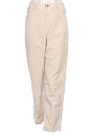 Pantaloni de velvet de femei United Colors Of Benetton, Mărime L, Culoare Ecru, Preț 107,07 Lei
