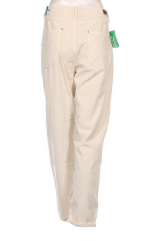 Γυναικείο κοτλέ παντελόνι United Colors Of Benetton, Μέγεθος L, Χρώμα Εκρού, Τιμή 16,78 €
