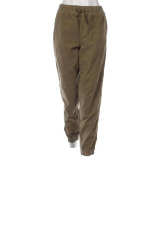 Pantaloni de velvet de femei United Colors Of Benetton, Mărime L, Culoare Verde, Preț 137,66 Lei