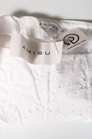 Дамски къс панталон Amisu, Размер M, Цвят Бял, Цена 10,83 лв.