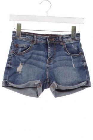 Pantaloni scurți de femei Bershka, Mărime XXS, Culoare Albastru, Preț 29,08 Lei