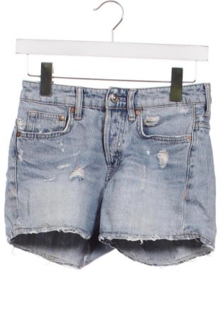 Дамски къс панталон H&M, Размер XS, Цвят Син, Цена 11,40 лв.