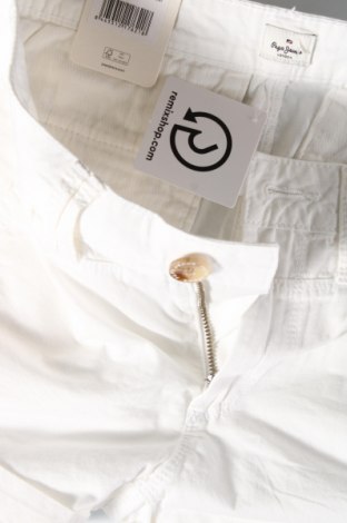 Γυναικείο κοντό παντελόνι Pepe Jeans, Μέγεθος XS, Χρώμα Λευκό, Τιμή 22,27 €