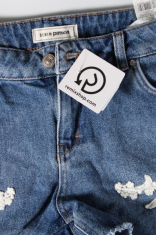 Γυναικείο κοντό παντελόνι Pimkie, Μέγεθος S, Χρώμα Μπλέ, Τιμή 4,70 €