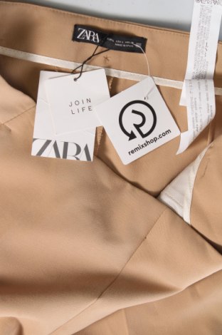 Дамски къс панталон Zara, Размер M, Цвят Бежов, Цена 46,00 лв.