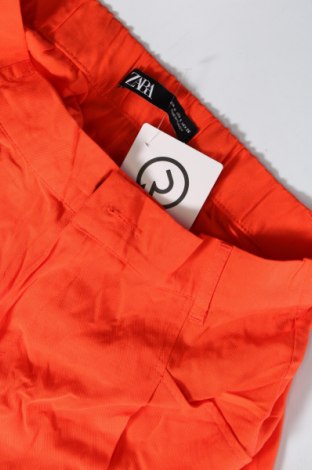 Дамски къс панталон Zara, Размер S, Цвят Оранжев, Цена 20,00 лв.