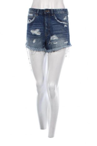 Pantaloni scurți de femei Zara Trafaluc, Mărime S, Culoare Albastru, Preț 52,63 Lei