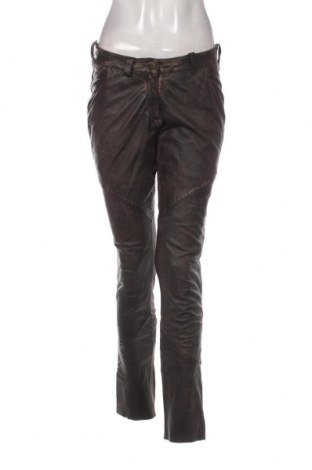 Γυναικείο παντελόνι δερμάτινο Alba Moda, Μέγεθος S, Χρώμα Καφέ, Τιμή 27,96 €