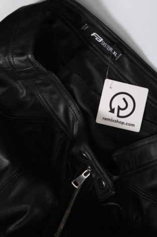 Γυναικείο παντελόνι δερμάτινο Fb Sister, Μέγεθος XL, Χρώμα Μαύρο, Τιμή 5,38 €