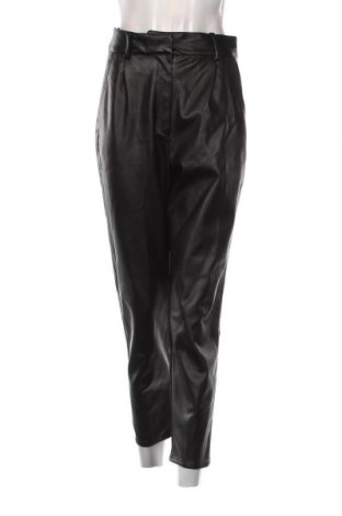 Дамски кожен панталон H&M, Размер M, Цвят Черен, Цена 12,76 лв.