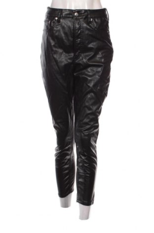 Дамски кожен панталон H&M Divided, Размер M, Цвят Черен, Цена 29,00 лв.