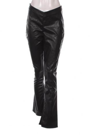 Дамски кожен панталон H&M Divided, Размер M, Цвят Черен, Цена 8,99 лв.