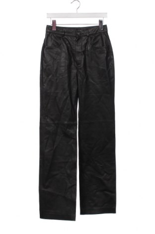 Дамски кожен панталон Kookai, Размер S, Цвят Черен, Цена 429,00 лв.