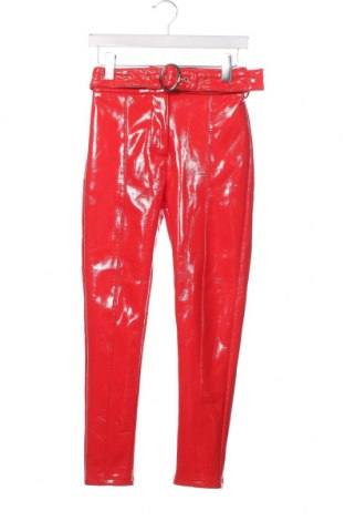 Γυναικείο παντελόνι δερμάτινο Labelrail, Μέγεθος XS, Χρώμα Κόκκινο, Τιμή 12,08 €