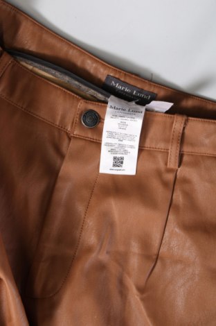 Pantaloni de piele pentru damă Marie Lund, Mărime M, Culoare Maro, Preț 31,02 Lei