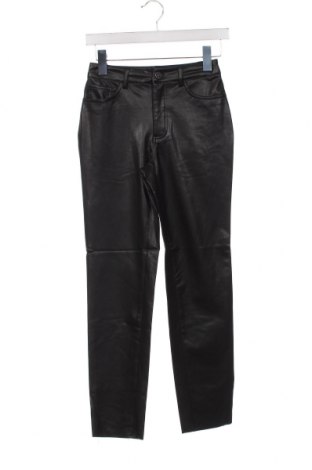 Γυναικείο παντελόνι δερμάτινο ONLY, Μέγεθος XXS, Χρώμα Μαύρο, Τιμή 12,14 €