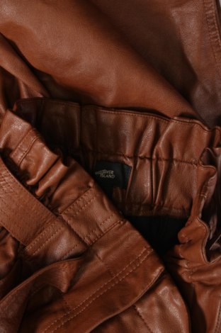 Dámské kožené kalhoty  River Island, Velikost XS, Barva Hnědá, Cena  353,00 Kč